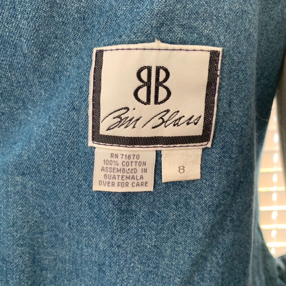 👍🏽SOLD👍🏽 Vintage Bill Blass sexy denim dress - Picture 7 of 8